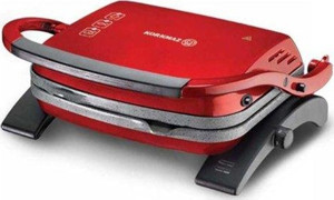 Korkmaz A329-16 Tostkolik Kırmızı 1800 W Granit Tost Makinesi - Image 1