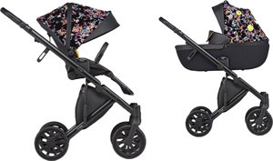 Anex e/type Özel Seri Çift Yönlü Bebek Arabası | Portbebe Dahil 2’si 1 Arada Set - Art Smiley - Image 1