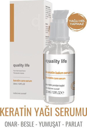 Quality Life Ql Yoğun Keratin Bakımı Serumu ( Keratin Saç Bakımı - Keratin Bakım - Keratin Yağı ) - Image 1