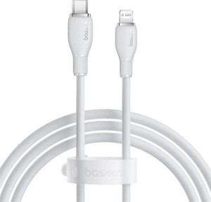 Baseus Pudding Hızlı Şarj Özellikli Type-C to Lightning 20W Kablo 1.2m. Beyaz - Image 1