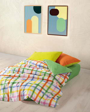 Cozy Home Popping Colors Tek Kişilik Lastikli Çarşaflı Nevresim Takımı Hype Yeşil - Image 1