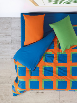 Cozy Home Popping Colors Çift Kişilik Lastikli Çarşaflı Nevresim Takımı Venus Mavi - Image 1