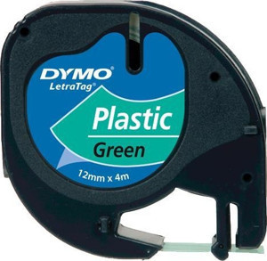 DYMO Letratag Şerit Plastik 12MMx4 MT Yeşil 91204 - Image 1