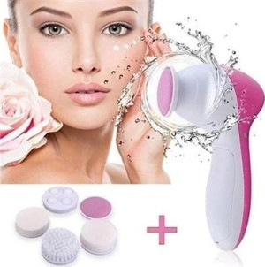 Pilli Yüz Cilt Temizleme Cihazı Siyah Nokta Peeling Fırça Seti Vücut Yüz Bakımı Masaj Aleti - Image 1