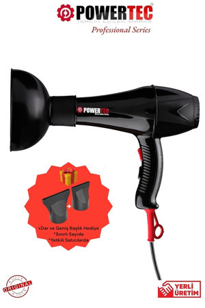 Powertec TR-901 Fön Makinesi + Vigo Başlık Profesyonel Saç Kurutma - Image 1
