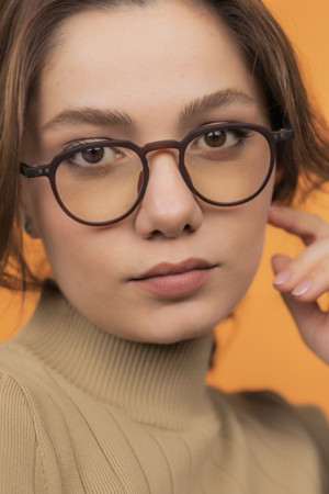 Lunox Lucia Mat Kahve Unisex Bilgisayar Ekran Gözlüğü - Image 1