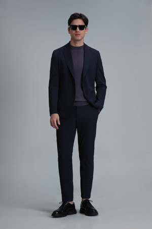 Lufian Hunter Smart Erkek Chino Pantolon Slim Fit Lacivert - Image 1
