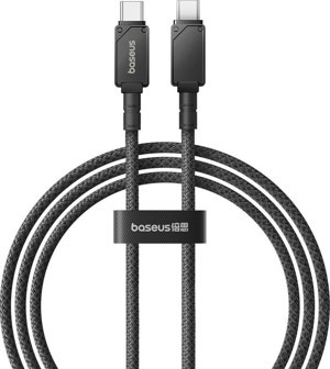 Baseus Unbreakable 100W 1 Metre PD Type-C Şarj Kablosu - Siyah P10355800111-00 - Image 1