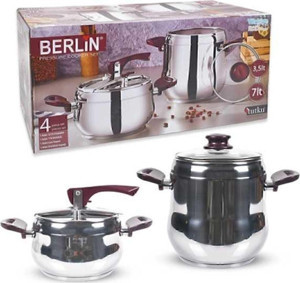 Home Berlin 2 Li Set Düdüklü Tencere 7 3.5 Lt - Image 1
