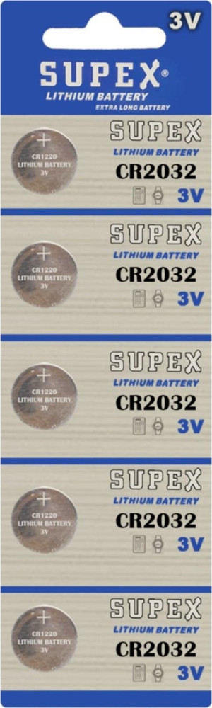 Supex Cr2032 3V Lityum 5Li Blister Pil - Image 1