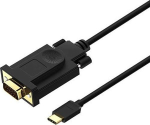 Qgeem QG-UA17 1.8m USB Type-C to Erkek VGA Kablo - Image 1