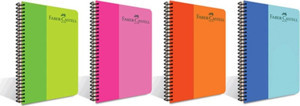 Faber Castell Pp Kapak Spiralli Bicolor A4 Defter 160 Yp 4 Lü - Image 1