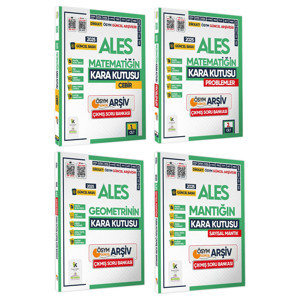 2025 ALES Kara Kutu ÖSYM SAYISAL Çıkmış Soru Bankası 4lü ALTIN SET Konu Özetli Video/PDF Çözümlü - Karakutu Yayınları - Image 1