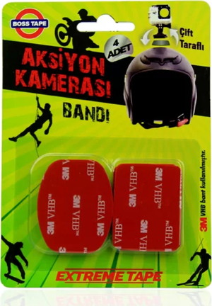 BOSS TAPE 3845 ÇİFT TARAFLI AKSİYON KAMERASI BANDI 4LÜ BLİSTER - Image 1