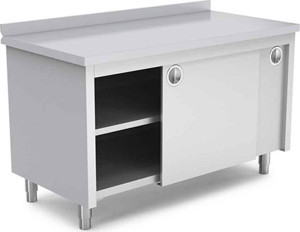 Empero EMP.DLPA.70140 Dolaplı Çalışma Tezgahı Ara Raflı 140x70x85 cm - Image 1