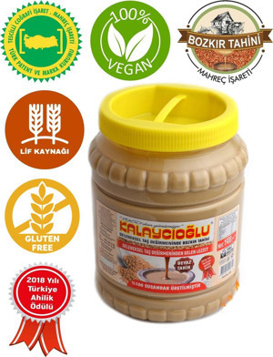Bozkır Tahin Merkezi Beyaz Bozkır Tahini 1900 Gr. - Image 1