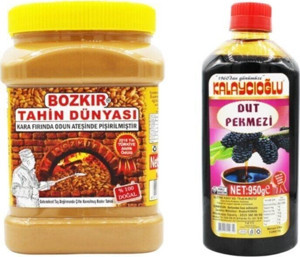 Bozkır Tahin Merkezi Kepeksiz Tahin 935 Gr. - Dut Pekmezi 950 Gr. - Image 1