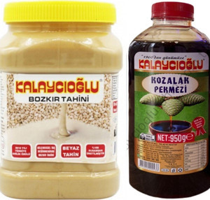 Bozkır Tahin Merkezi Beyaz Tahin 935 Gr - Kozalak Pekmezi 950Gr - Image 1