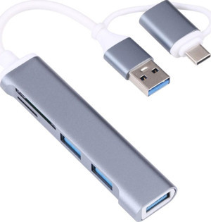 Type-C Usb 3.0 Sd Tf Kart Okuyucu 3x Usb 3.0 Hub Çevirici A807 - Image 1