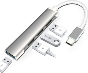 Type-C Usb 3.1 den 4 Adet USB 3.0 HUB Otg Çoğaltıcı Adaptörü C809 - Image 1