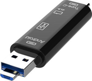 Type-C ve Micro Usb Otg USB Kart Micro SDHC SD TF Kart Okuyucu - Image 1