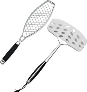 Elite Balıkçı Seti - Balık Izgara Teli ve Çevirme Spatulası - Image 1