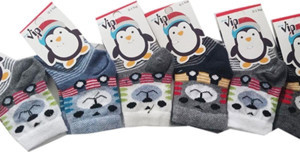 Ekinoks Lababy Renkli Desenli Pamuklu Erkek Bebek/Çocuk Çorabı 12'li Paket - Image 1