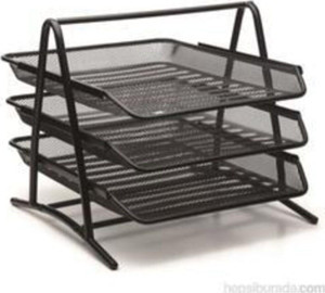 Mas Bion Perfore Evrak Rafı 9304 3'Lü Siyah - Image 1