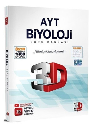 3D Yayınları AYT Biyoloji Soru Bankası - Çözüm Yayınları - Image 1