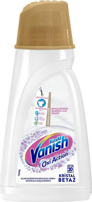 Kosla Vanish Multipower Sıvı Leke Çıkarıcı Ve Deterjan Güçlendirici 1000 Ml Beyazlar Için - Image 1