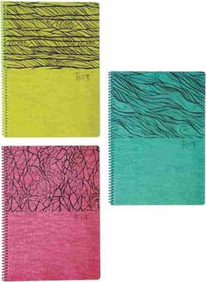 Keskin Color Root A4 60yp Spiralli Plastik Kapak Not Defteri Kareli  / B5 - Image 1