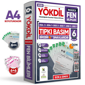 2025 YÖKDİL İngilizce FEN BİLİMLERİ ÖSYM Çıkmış Soru Tıpkı Basım Deneme Paketi 6lı Türkiye Geneli - Karakutu Yayınları - Image 1