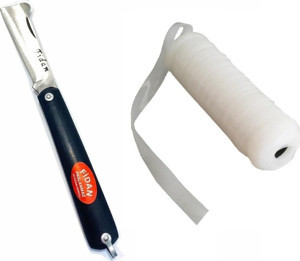 Aşı Bıçağı Seti Aşı Bantı  Yatağan El Yapımı Dövme Çakı - Image 1