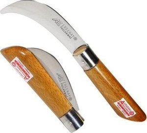 Ergenay Aşı Bıçağı Ceviz Aşı Çakısı Eğri Ağız  Bıçak Yatağan - Image 1