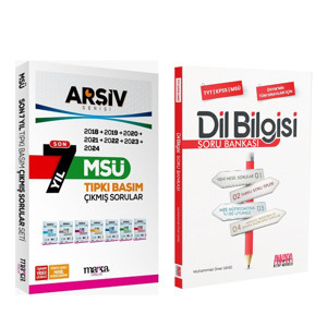 Marka Yayınları MSÜ Son 7 Yıl ARŞİV Serisi Tıpkı Basım Çıkmış Sorular ve AKM Dil Bilgisi Soru Bankası Seti - Marka Yayınları - Image 1
