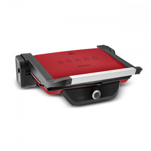 Karaca Gastro Classic 6 Dilim Kapasiteli Izgara ve Tost Makinesi Matte Red 2000W - Image 1