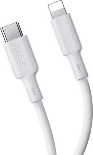 Benks iPhone PD Şarj Kablosu Type-C to Lightning PD Hızlı Şarj ve Data Kablo D45 480Mbps 2 Metre - Image 1