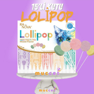 Ranova Muccet 15'Li Kutu Kedi Lolipopu Malt Destekli Kedi Ödülü - Image 1