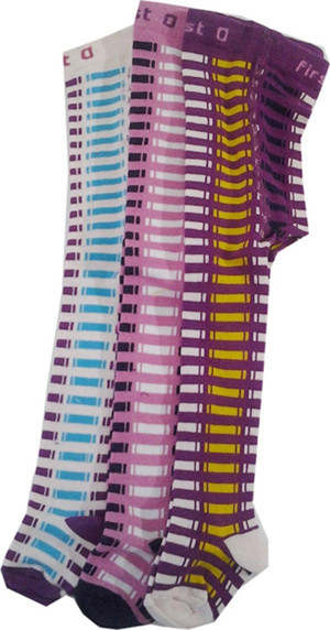 Kız Bebek Çocuk Renkli Külotlu Çorap 3 lü Paket 41955 - Image 1