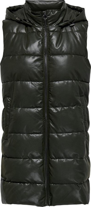 Only Onlnewanja Faux Leather Kadın Yelek - Image 1