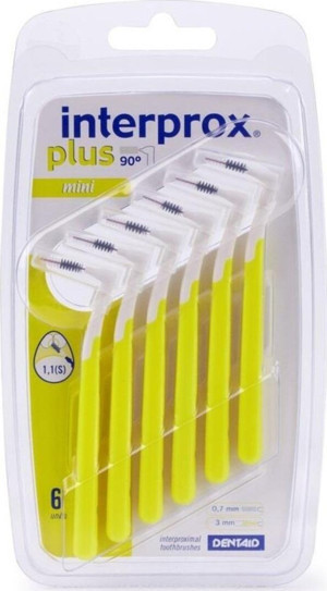 İnterprox Plus 2G Mini Blister 6'Lı (Sarı) Arayüz Fırçası 1,1Mm - Image 1