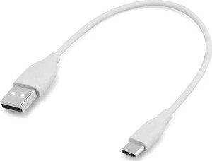 Yetty Type-C Kısa Hızlı Powerbank Şarj ve Data Kablosu 2.1A Beyaz 20cm - Image 1