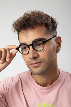 Polo55.Sport.1855 Yuvarlak Model Erkek B - Block Mavi Işık Korumalı Gözlük - Image 1