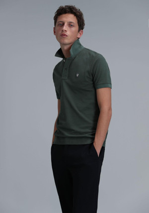 Lufian Erkek Laon Smart Polo T-Shirt 111040164 Yeşil - Image 1