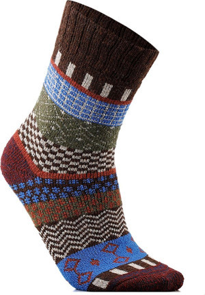 Yumuşak ve Sıcak Tutan Yapılı Günlük Kullanım İçin Yün Çorap Renkli - Image 1