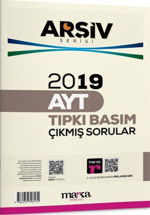 Marka Yayınları 2019 AYT Arşiv Serisi Tıpkı Basım Çıkmış Sorular - Marka Yayınları - Image 1