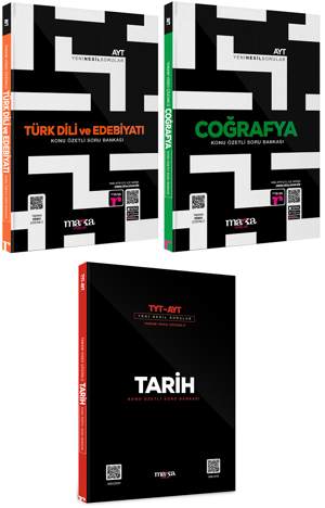Marka YKS AYT Sözel Konu Özetli Soru Bankası 3 lü Set Marka Yayınları - Marka Yayınları - Image 1