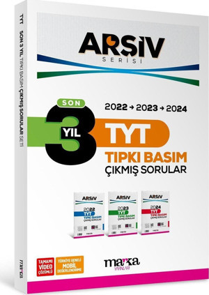 Marka Yayınları TYT Son 3 Yıl ARŞİV Serisi Tıpkı Basım Fasikül Fasikül Çıkmış Sorular - Marka Yayınları - Image 1