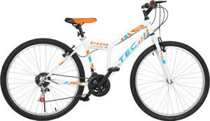 Belderia Tec Strong 24" Jant 21 Vites V-Fren Beyaz - Turuncu Dağ Bisikleti - Image 1