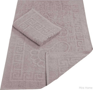 2 Li Banyo Ayak Havlusu % 100 Pamuk 50X70 Cm Menesch Mürdüm - Image 1